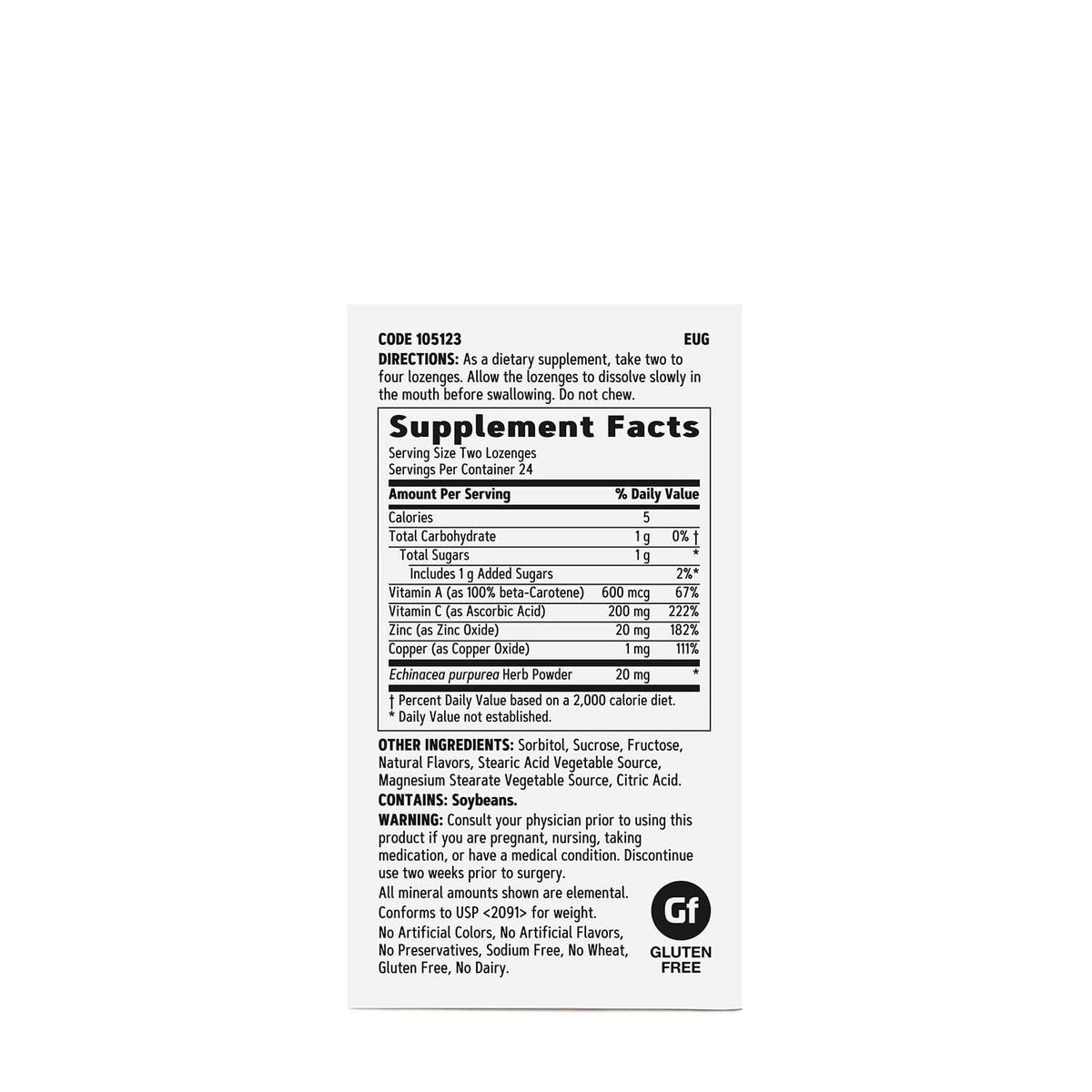 GNC Ultra Zinc Lozenge Orange Immune Support - 48 Lozenges - image 2