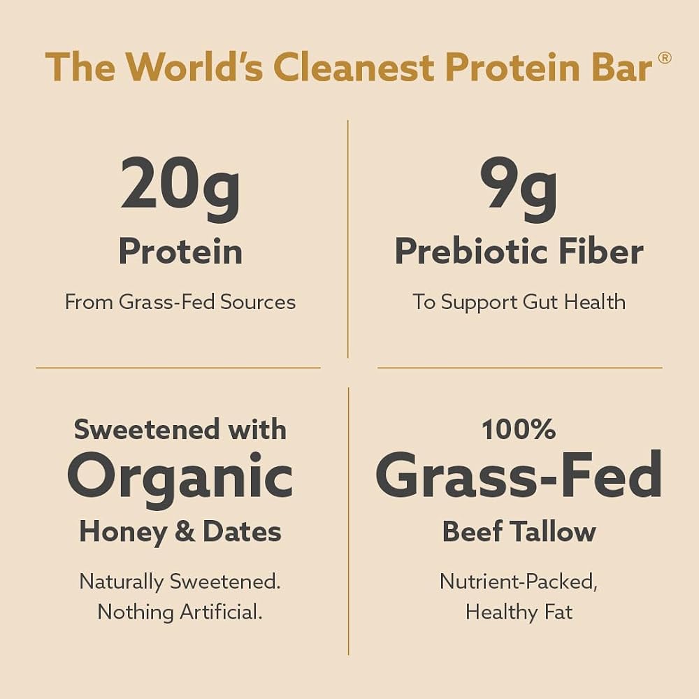 Jacob Protein Bar Variety Pack 20g Grass-Fed - 9 Bars - image 2