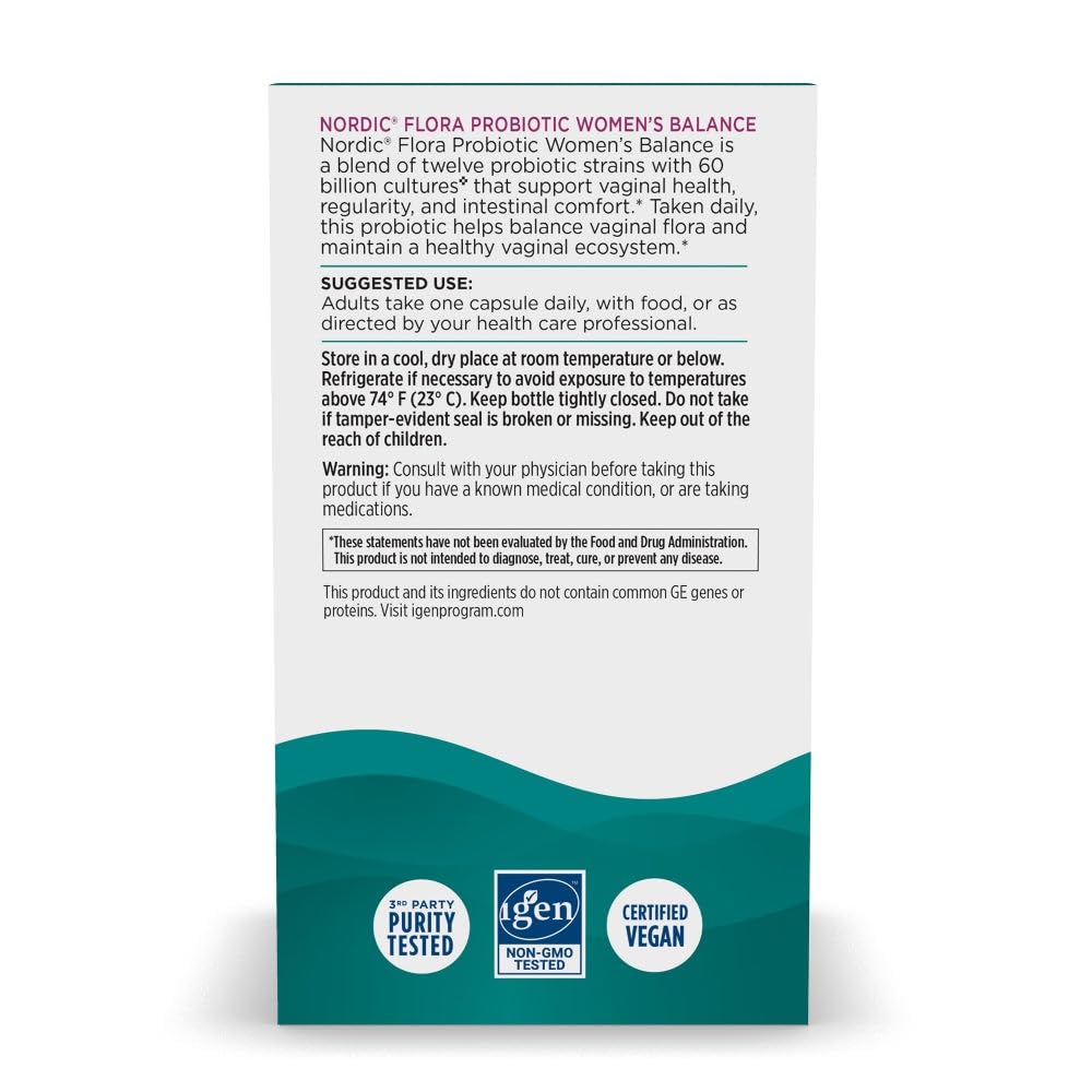 Nordic Naturals Nordic Flora Probiotics - Strains for Immune