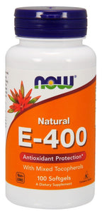 NOW Foods Vitamin E-400 Mixed Tocopherols - 100 Softgels - image 3