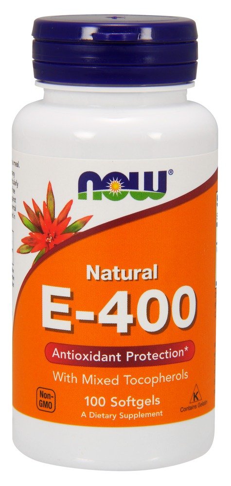 NOW Foods Vitamin E-400 Mixed Tocopherols - 100 Softgels - image 3