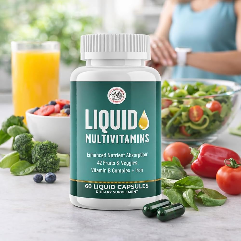 Grab The Gold Metabolism Support Liquid Multivitamin - 60 Capsules - image 4