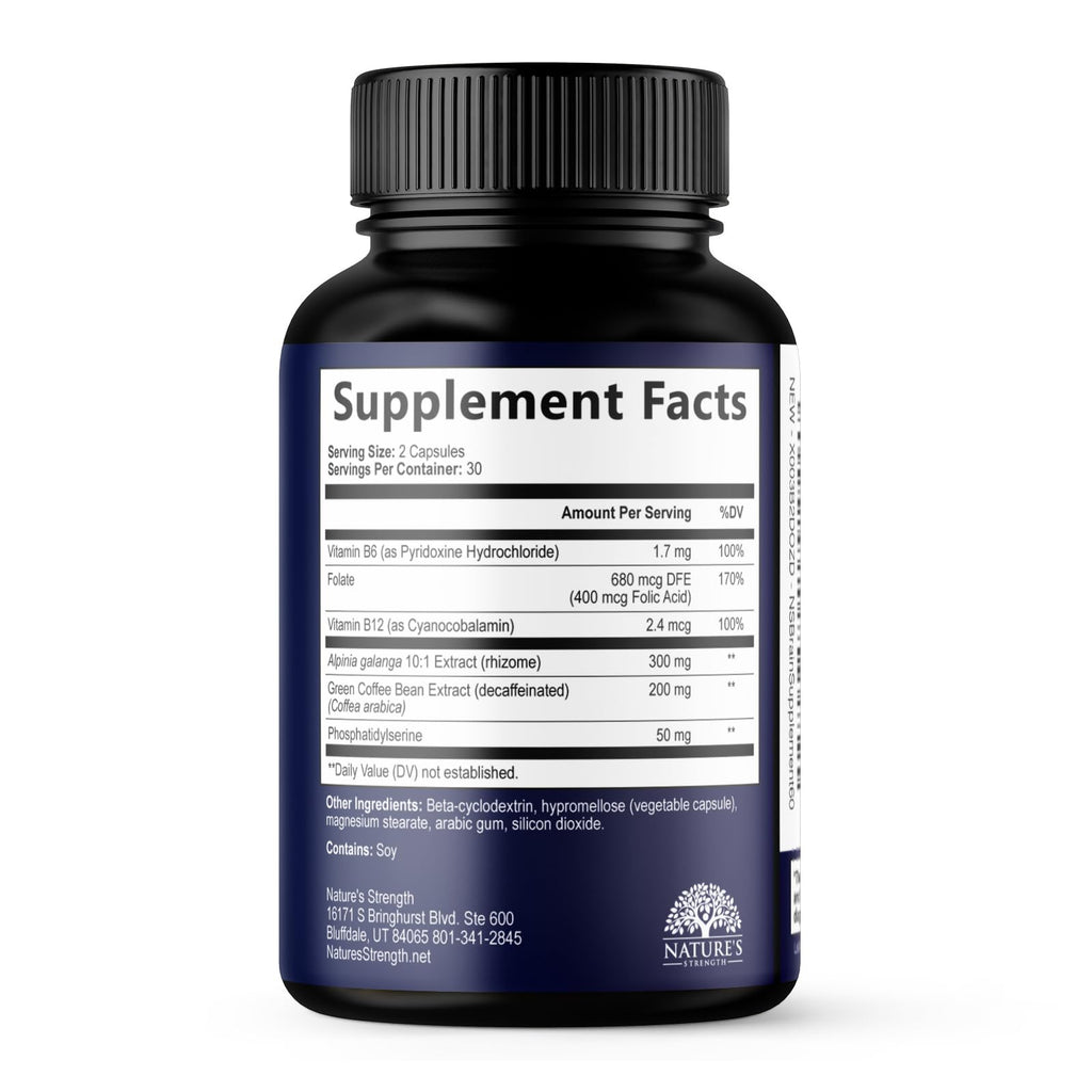 Nature's Strength Brain Memory Supplement Nootropics - 60 Capsules - image 9