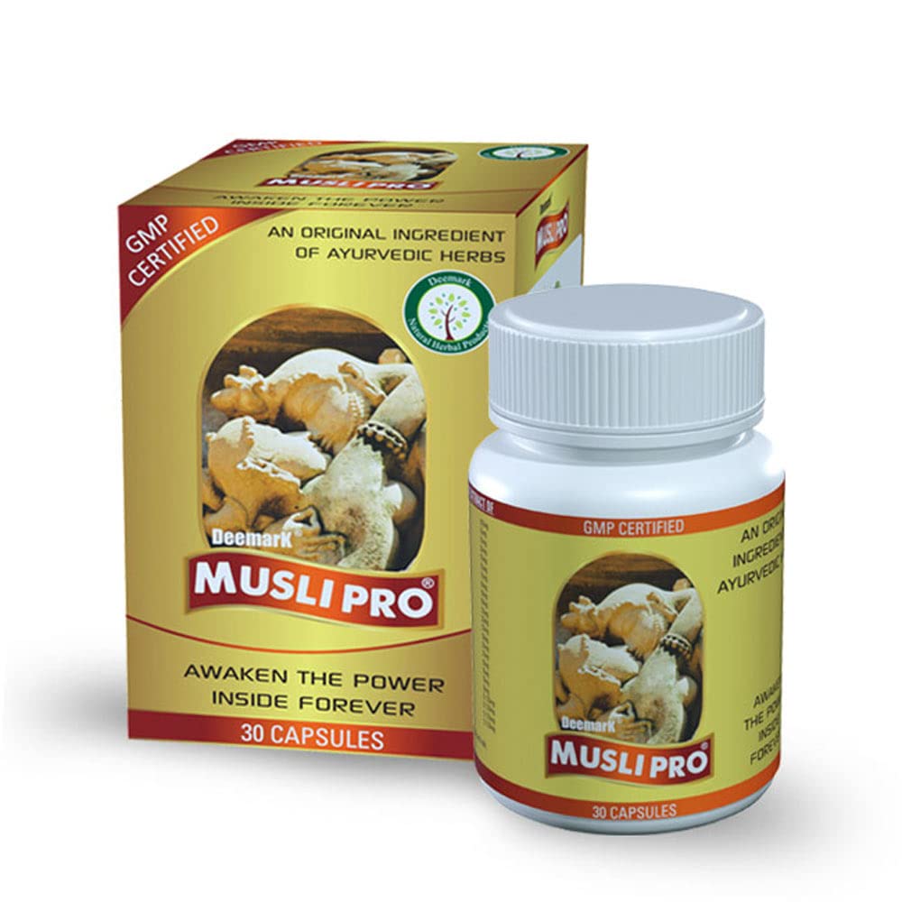 Deemark Musli Pro Ayurvedic Supplement for Strength & Stamina - 60 Capsules - image 2