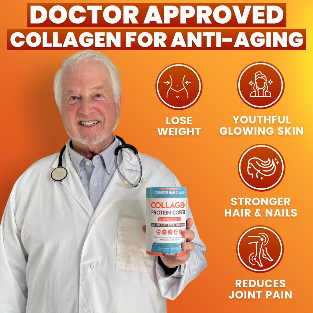 Skinny Coffee SuperBoost Collagen Protein Coffee Powder - 30 Servings - image 2