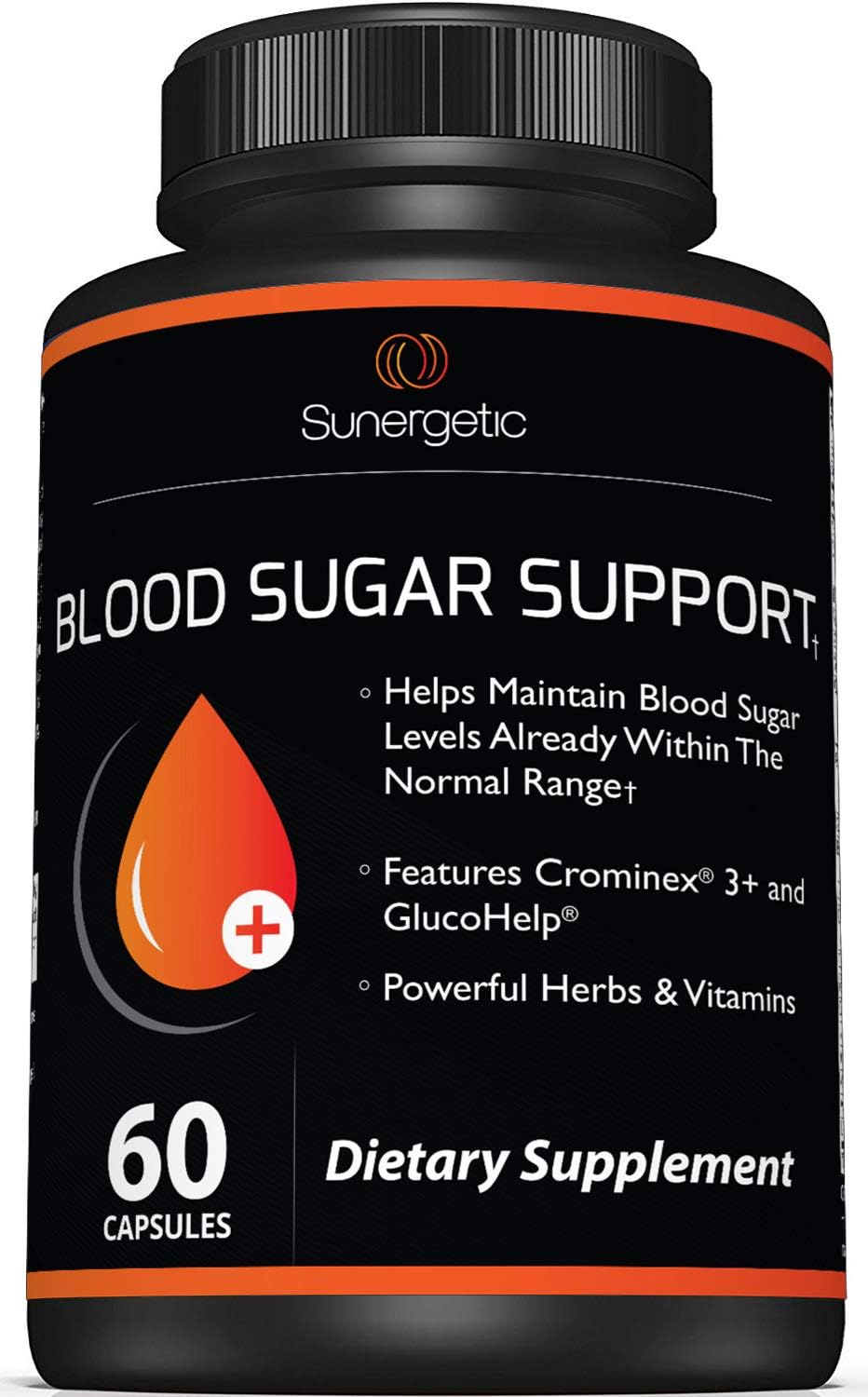 Sunergetic Blood Sugar Support Supplement - 60 Capsules