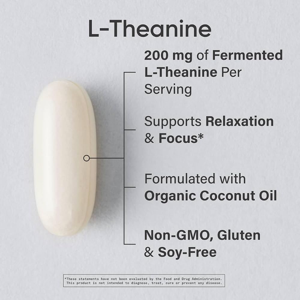Sports Research L-Theanine 200mg with Suntheanine - 120 Softgels - image 2