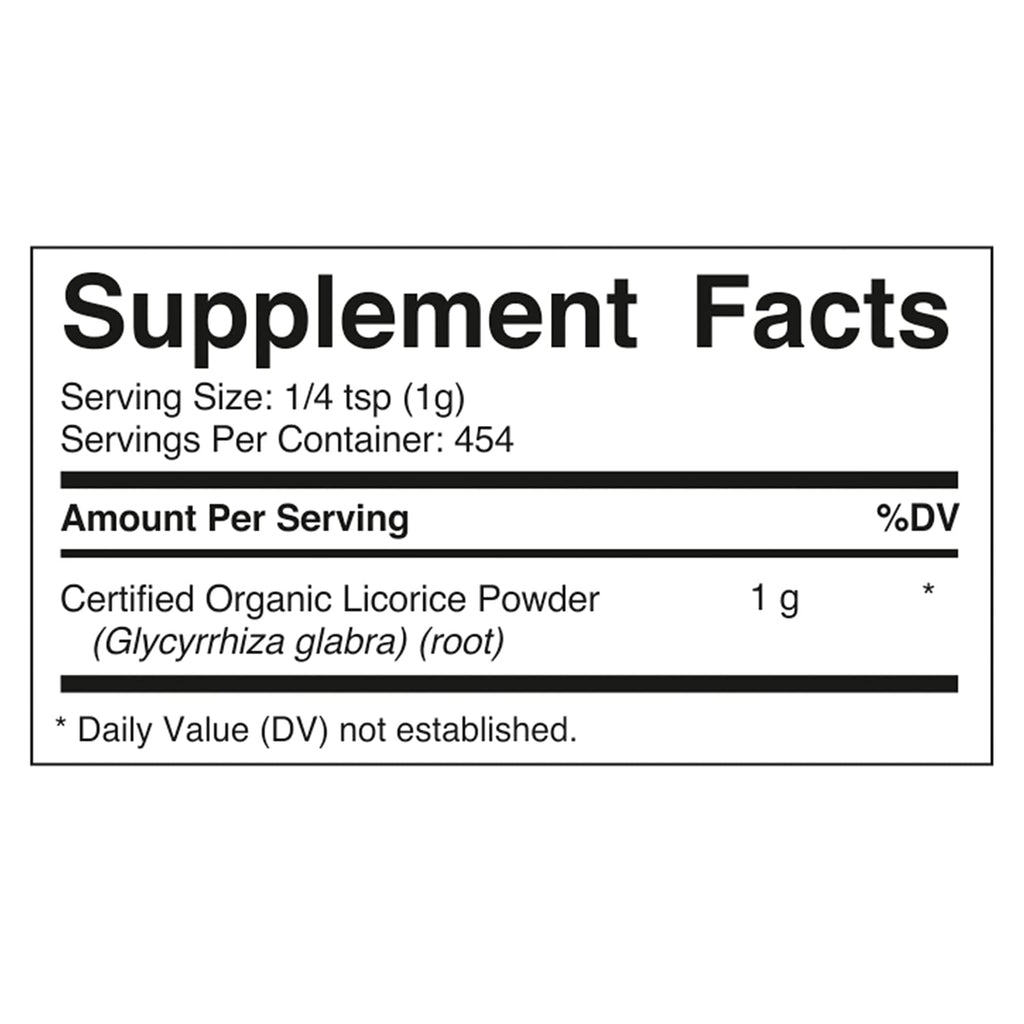 Vitamatic Certified Organic Licorice Root Powder - 1 lb - image 3