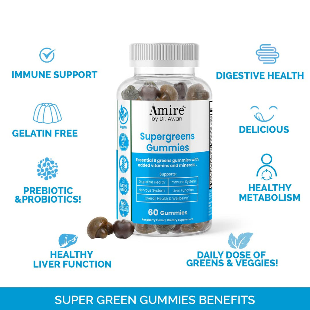 Amire Super Greens Essential Gummies Packs