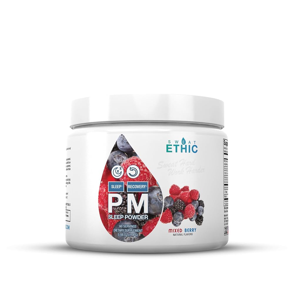 Sweat Ethic PM Sleep Powder for Sleep Support - 60 Servings