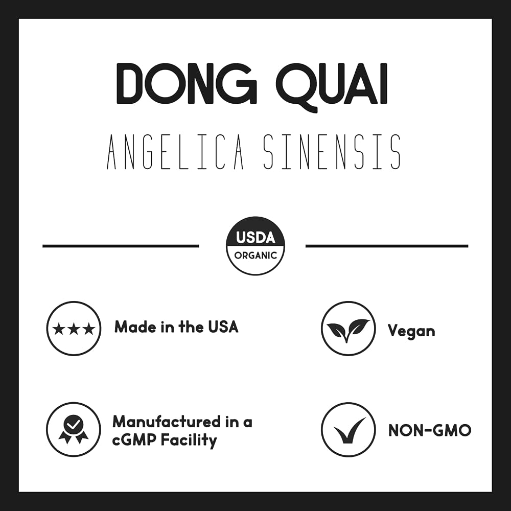Primal Health Foods Organic Dong Quai 1000 mg - 120 Vegetarian Capsules - image 6