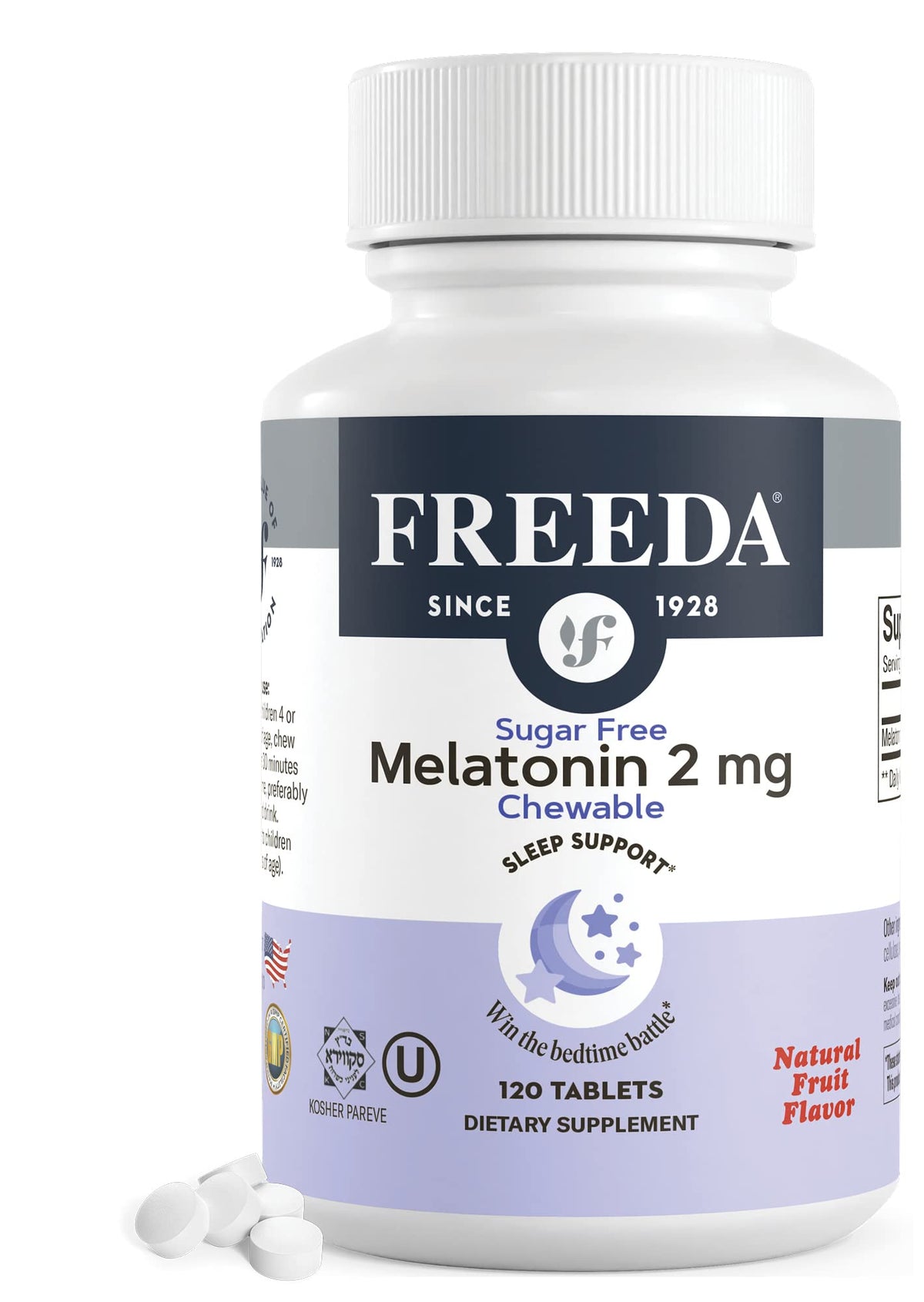 FREEDA Melatonin 2mg Sugar-Free Chewables