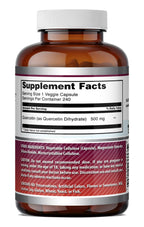 Amazing Formulas Quercetin 500mg Veggie Capsules Supplement