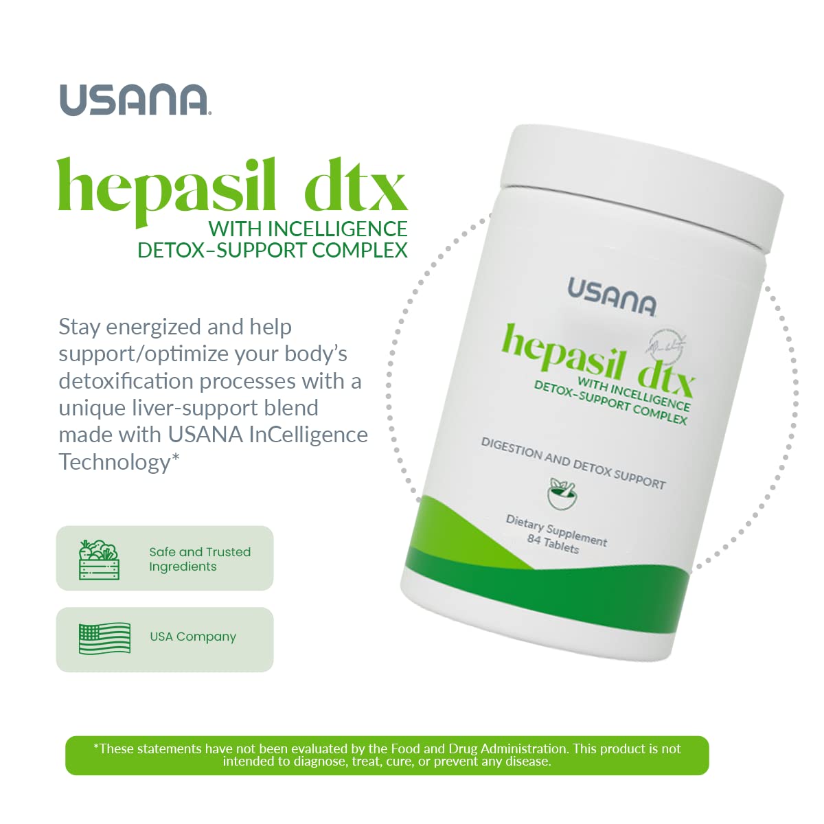 USANA Hepasil DTX Liver Support - 84 Tablets - image 3