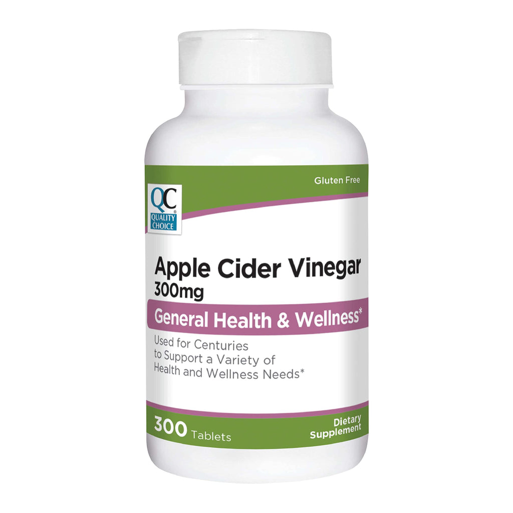 Quality Choice Apple Cider Vinegar 300 mg - 300 Tablets
