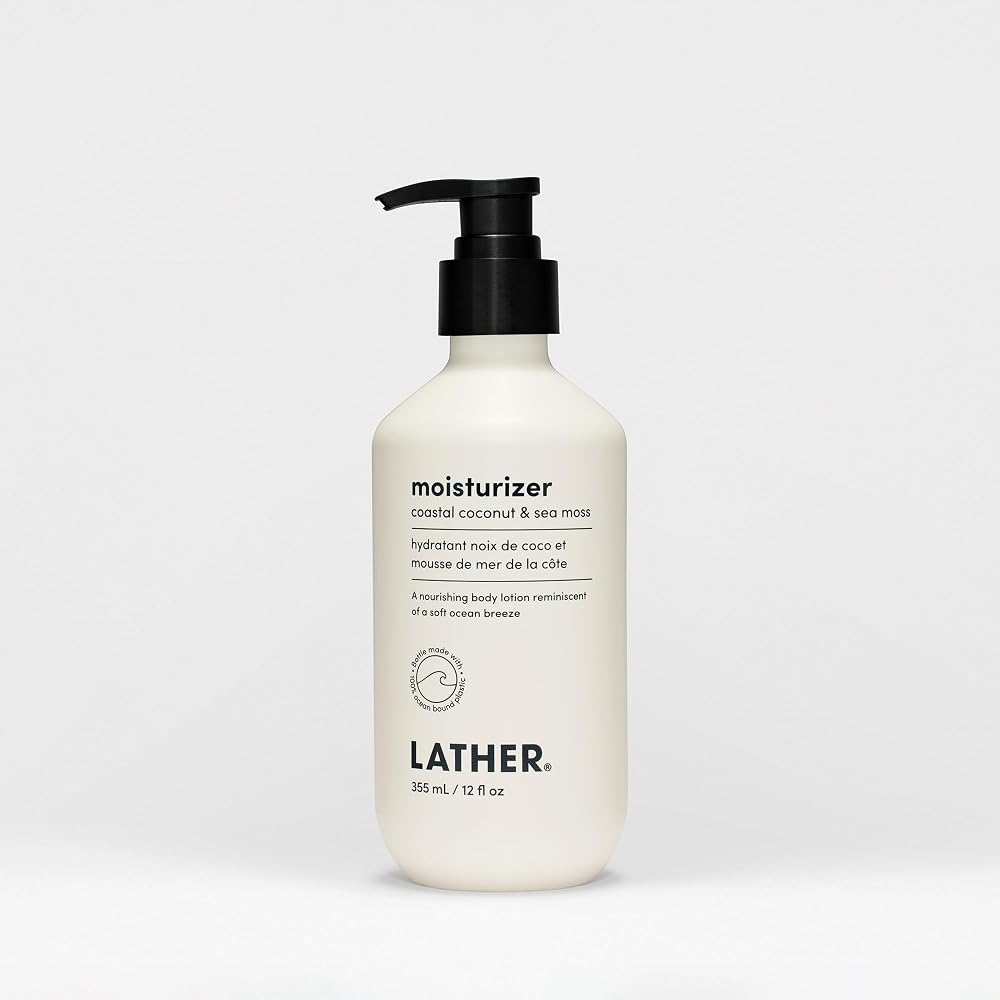 LATHER Coastal Coconut & Sea Moss Body Moisturizer - 12 Fl Oz
