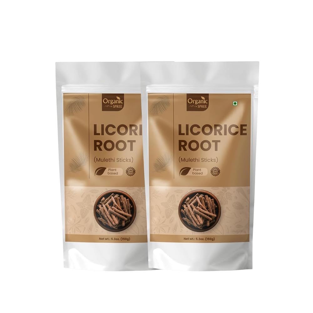 ORGANIC SPREE Licorice - Mulethi Sticks - Pure and Natural