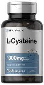Horbäach L-Cysteine 1000mg - 100 Capsules