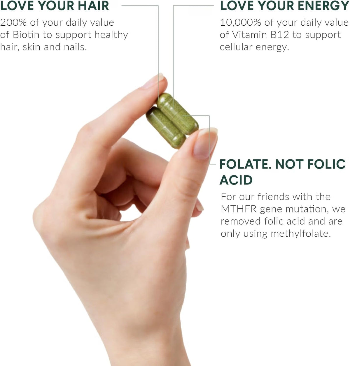Nutritional Roots Plant-Based Vegan Multivitamin - 90 Capsules - image 3