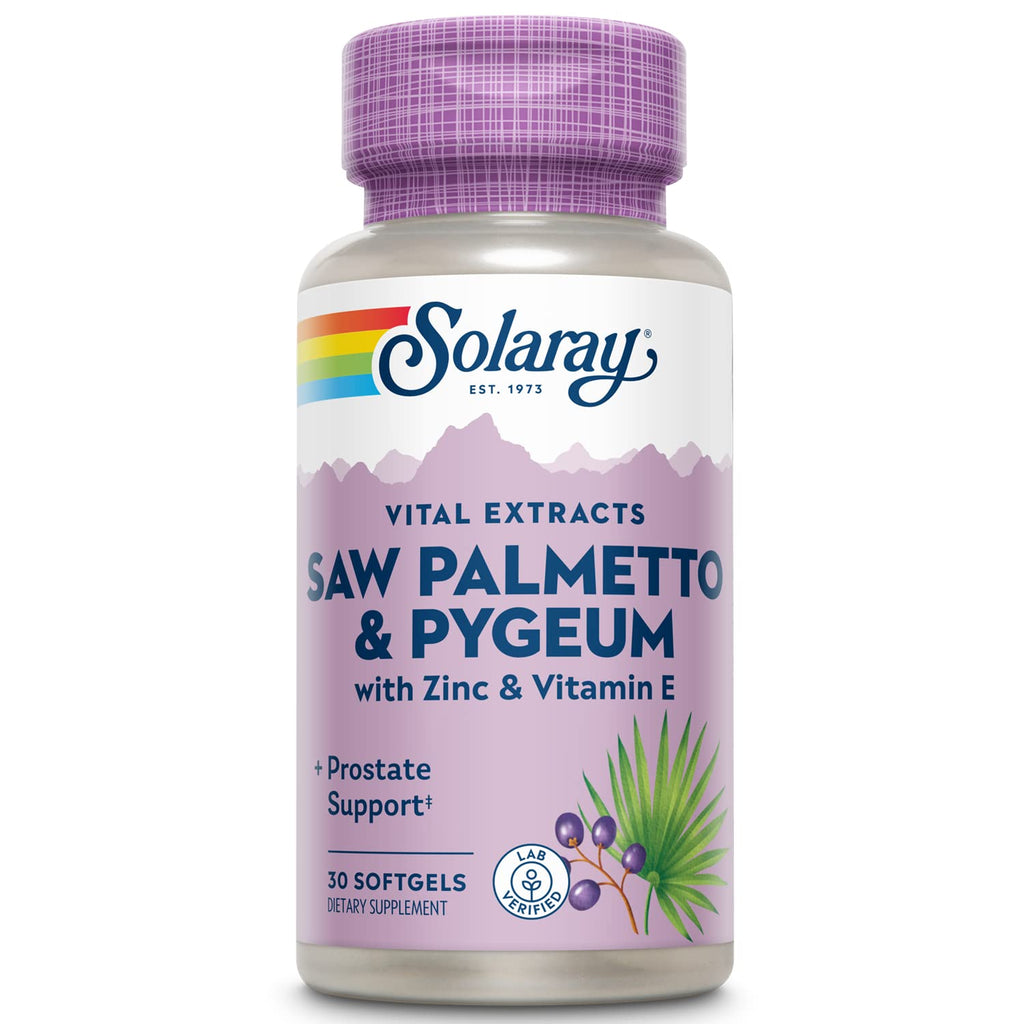 SOLARAY Saw Palmetto and Pygeum Prostate Support - 30 Softgels