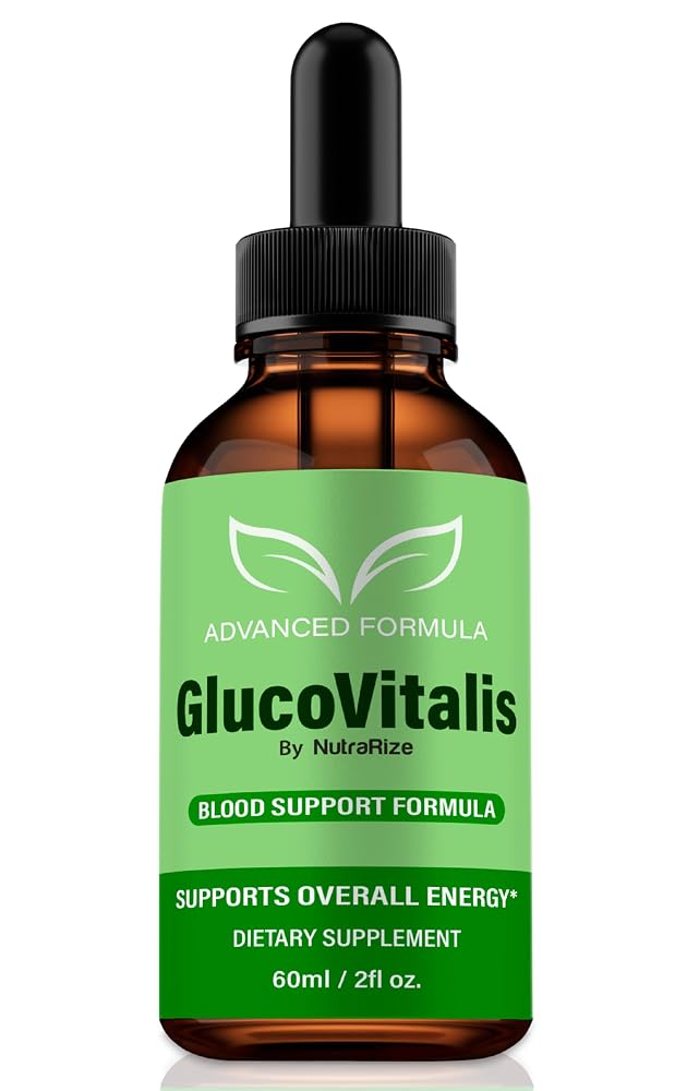 NutraRize GlucoVitalis Drops Natural Formula - 2 Fl Oz