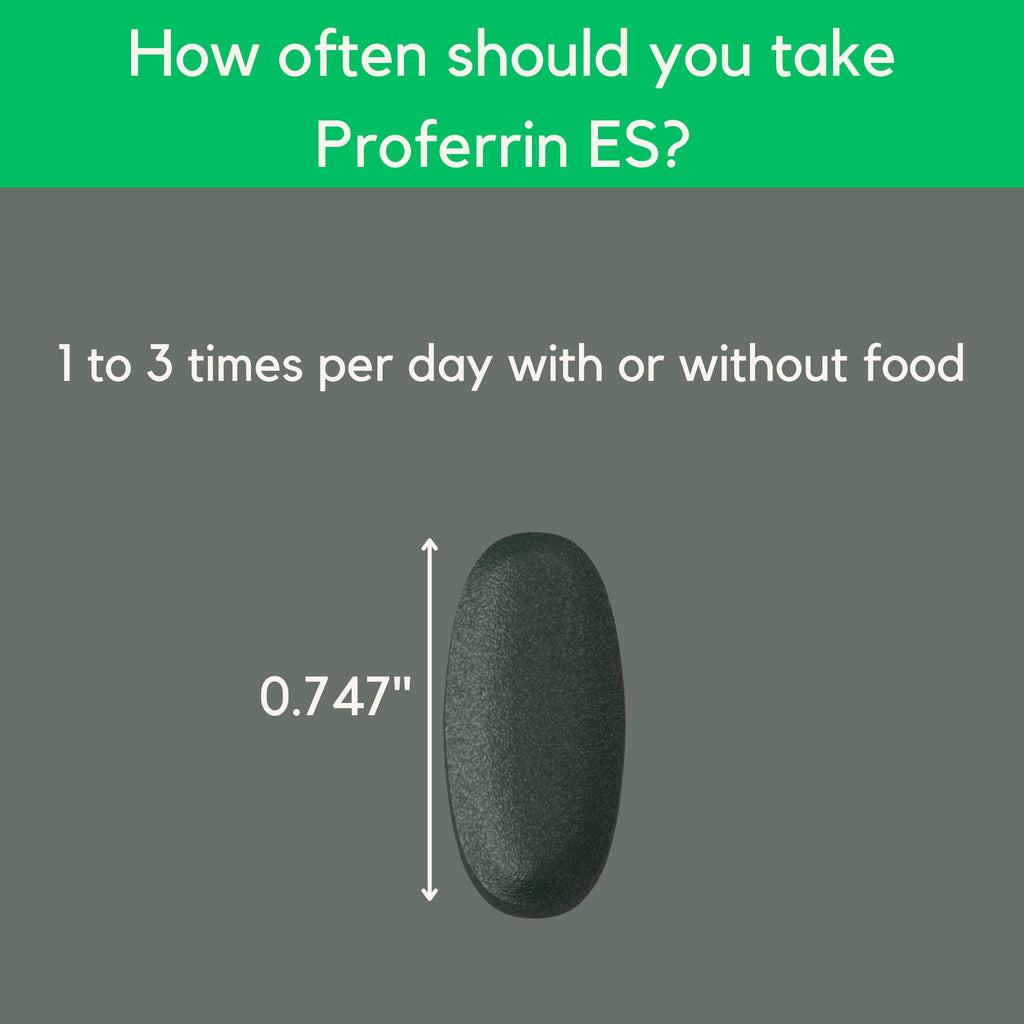 Proferrin ES Heme Iron Polypeptide 10.5mg - 90 Tablets - image 3