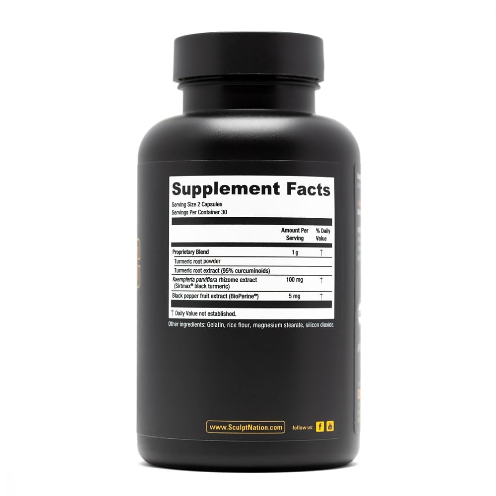 Sculpt Nation by V Shred Powerful Turmeric Supplement - Turmeric