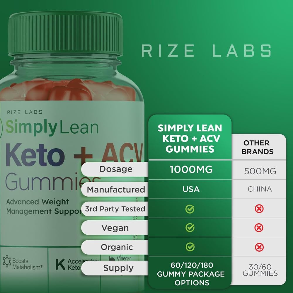 rize labs Simply Lean Keto + ACV Gummies - 60 Gummies - image 6