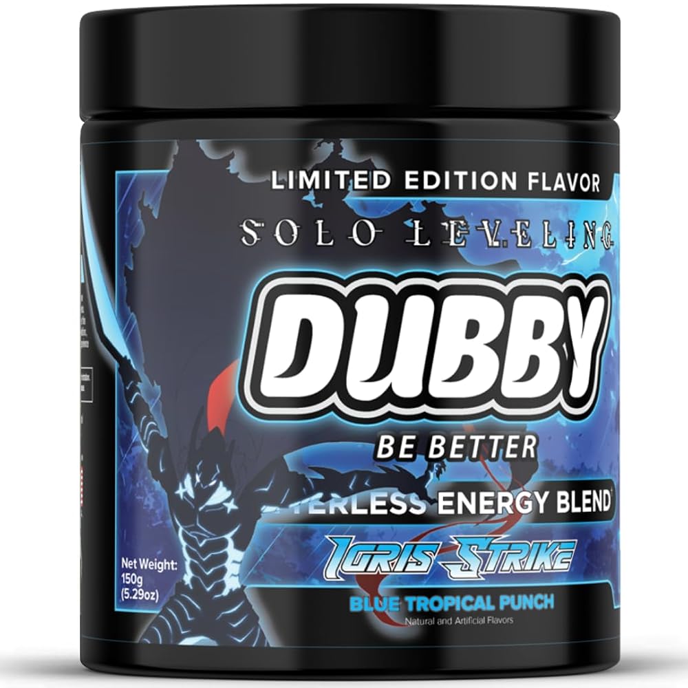 Dubby Solo Leveling Igris Strike Energy Drink Powder - 30 Servings