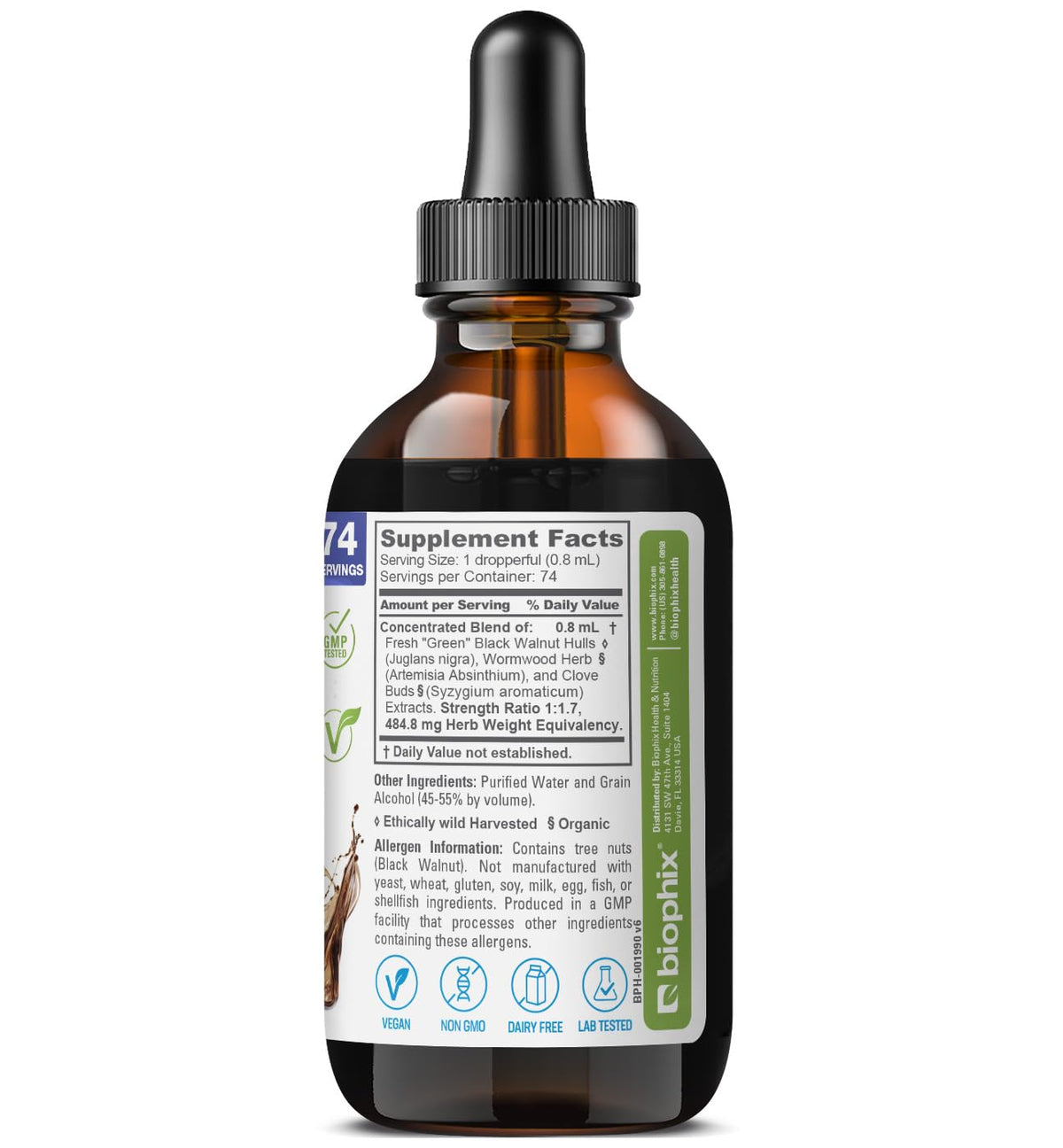 biophix Fresh Green Black Walnut Wormwood Complex - 2 oz - image 7
