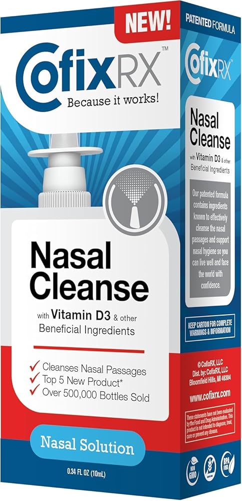 COFIXRX Nasal Cleanse Solution Spray with Povidone Iodine - 2 Pack - image 5