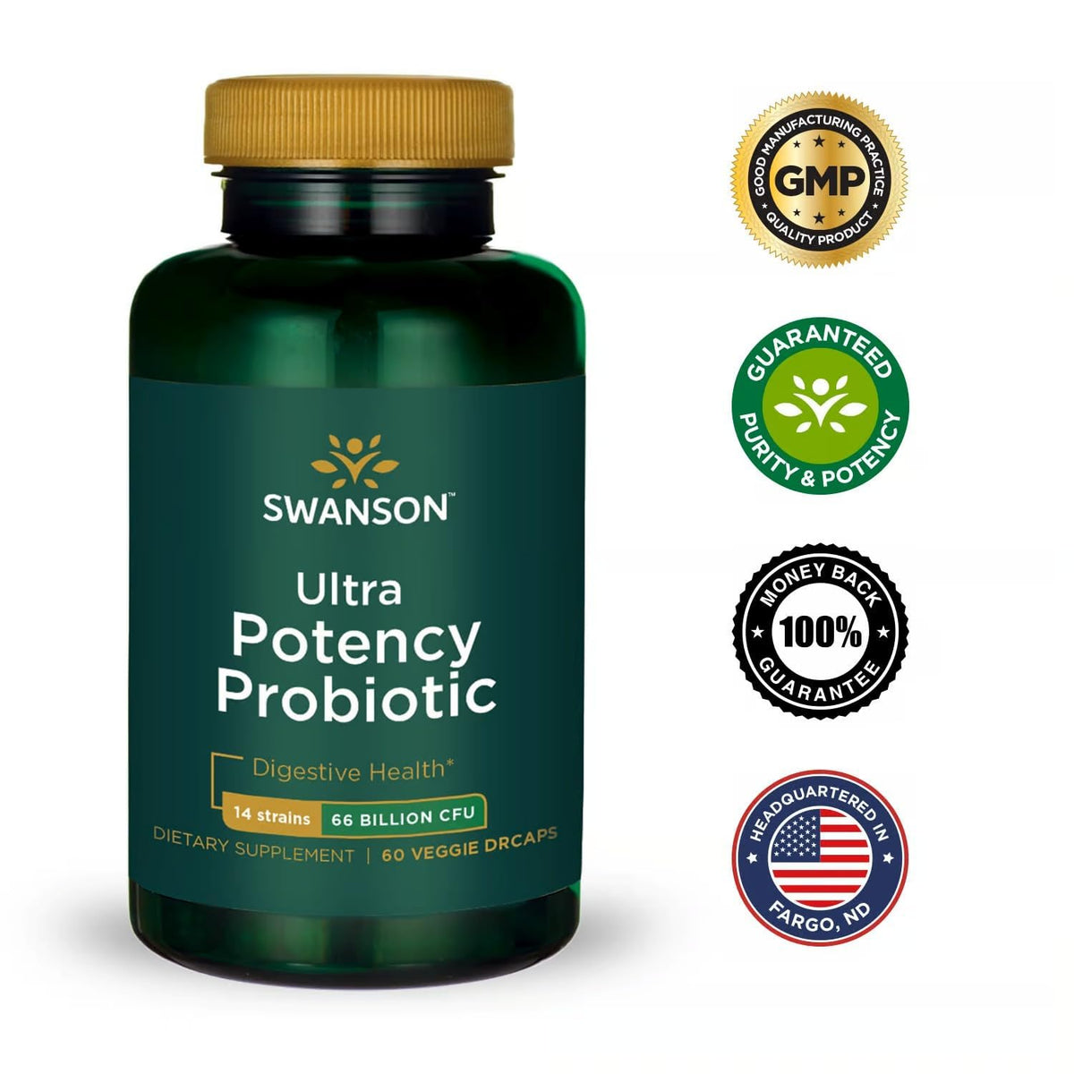 Swanson Ultra Potency Probiotic Digestive Health Immune System