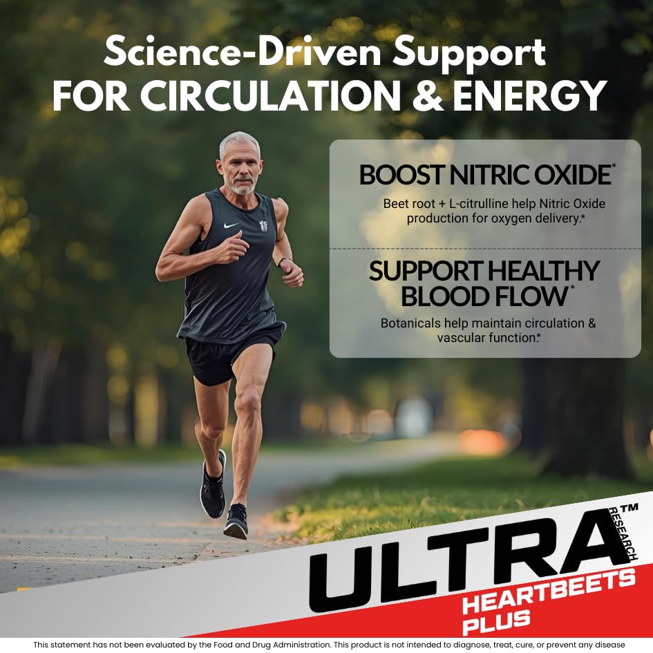 Ultra Research HeartBeets Plus Nitric Oxide Booster - 90 Tablets - image 3