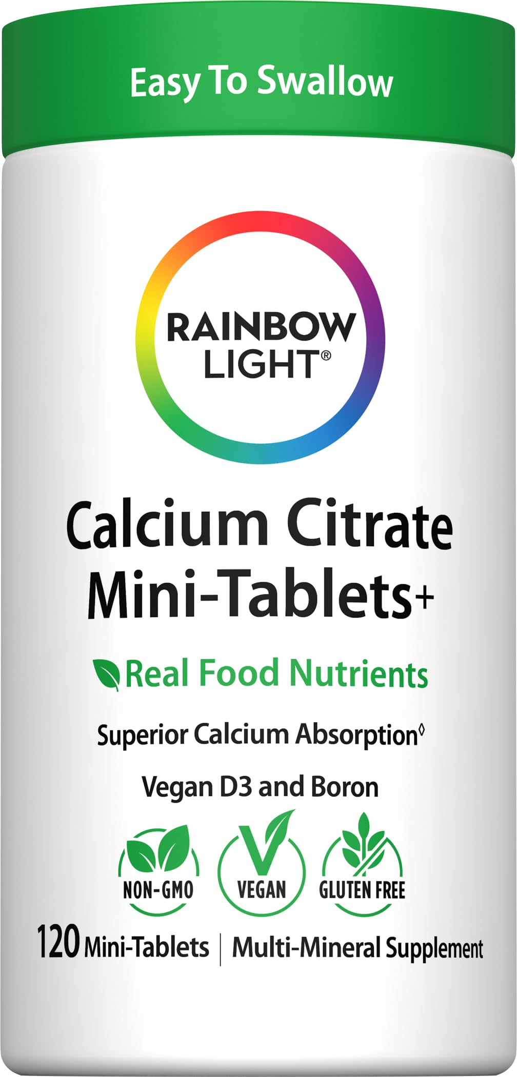 Rainbow Light Calcium Citrate Mini Tablets - 120 Count