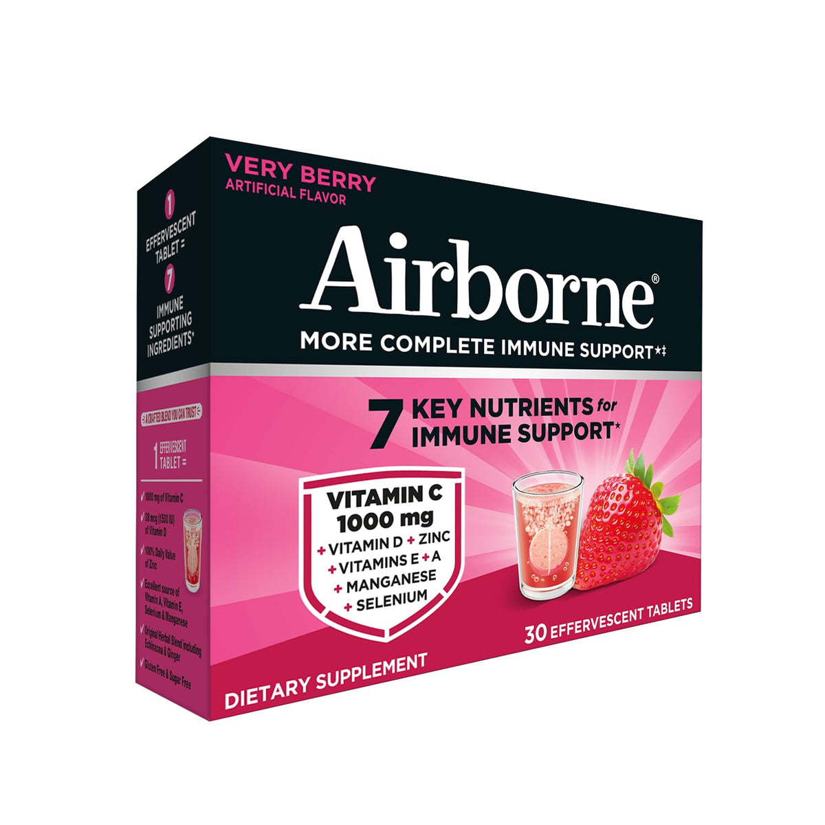 Airborne Immune Support Effervescent Tablets Very Berry - 30ct - image 14