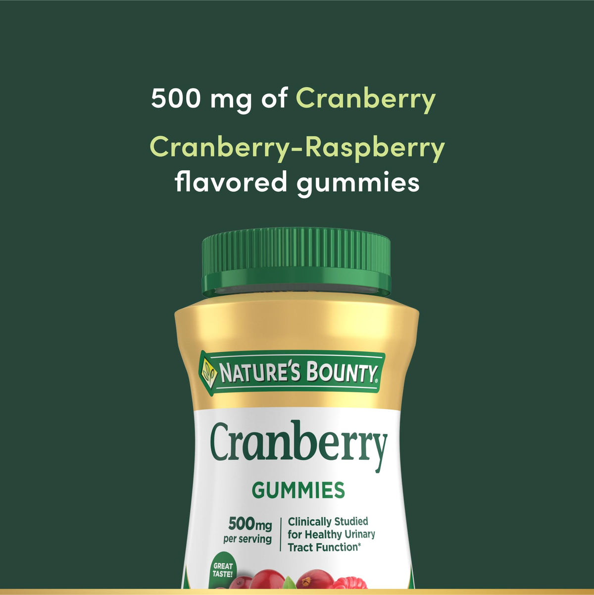 Nature's Bounty Cranberry Gummies Cran-Raspberry - 150 Count - image 3