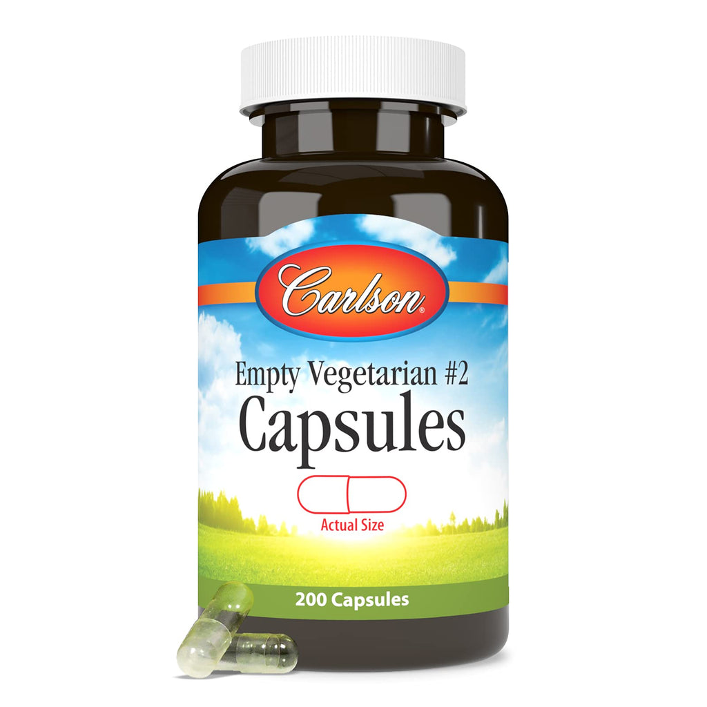 Carlson Empty Vegetarian #2 Small Capsules - 200 Count - image 5