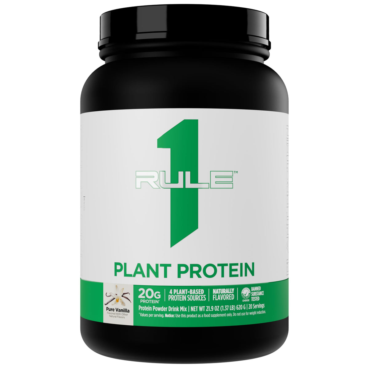 Rule 1 Proteins Plant Protein Pure Vanilla - 20 Servings