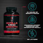 Gorilla Mind Smooth Nootropic Memory & Focus Formula - 90 Capsules - image 3