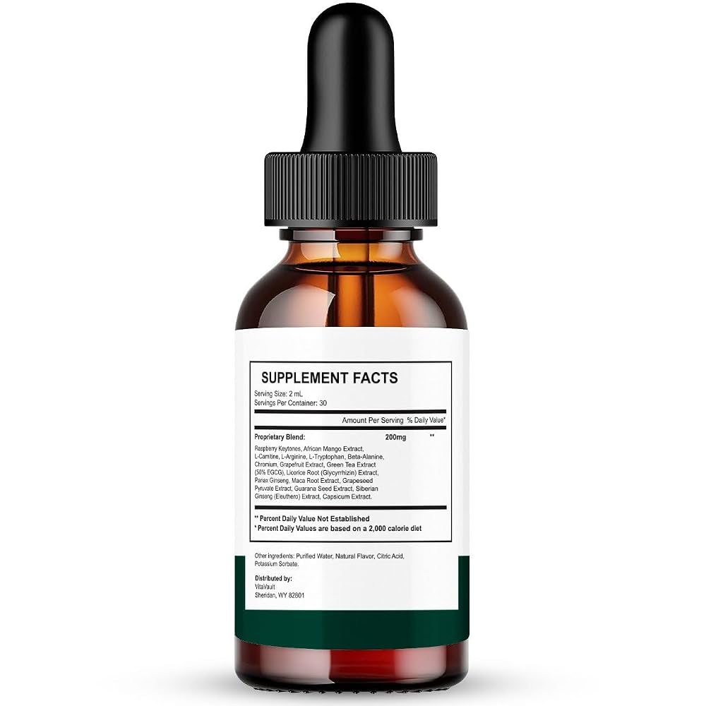 Vitavault Trim Drops Liquid All Natural Formula - 3 Pack - image 2