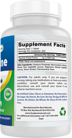 Best Naturals Taurine 1000 mg - 500 Tablets - image 6