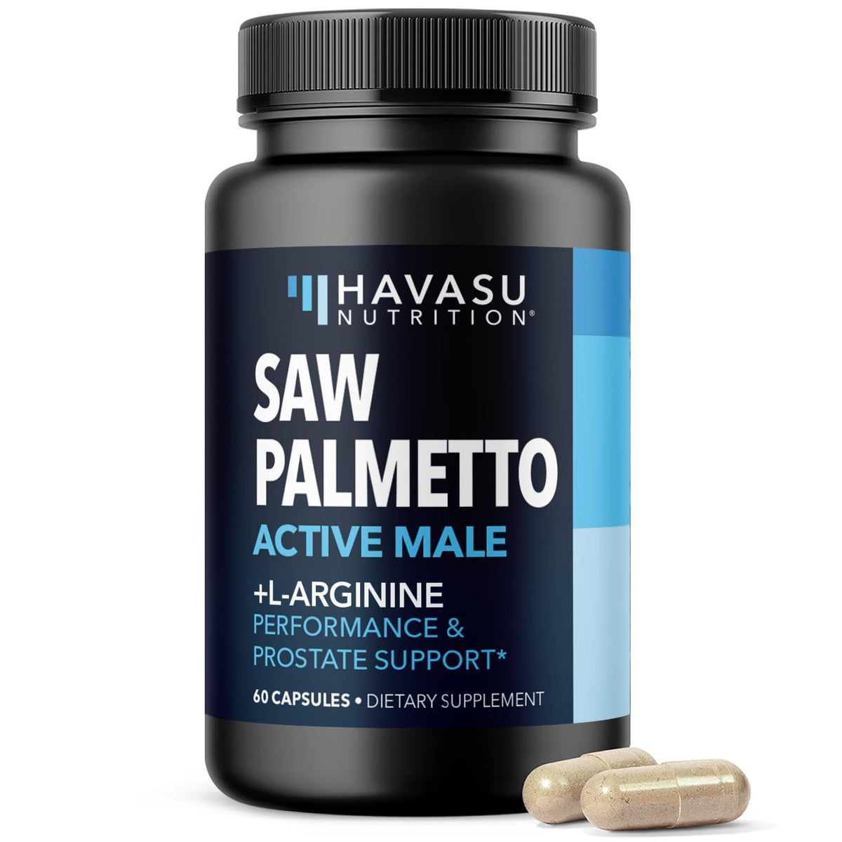 Havasu Nutrition Saw Palmetto & L-Arginine for Men's Health - 60 Capsules