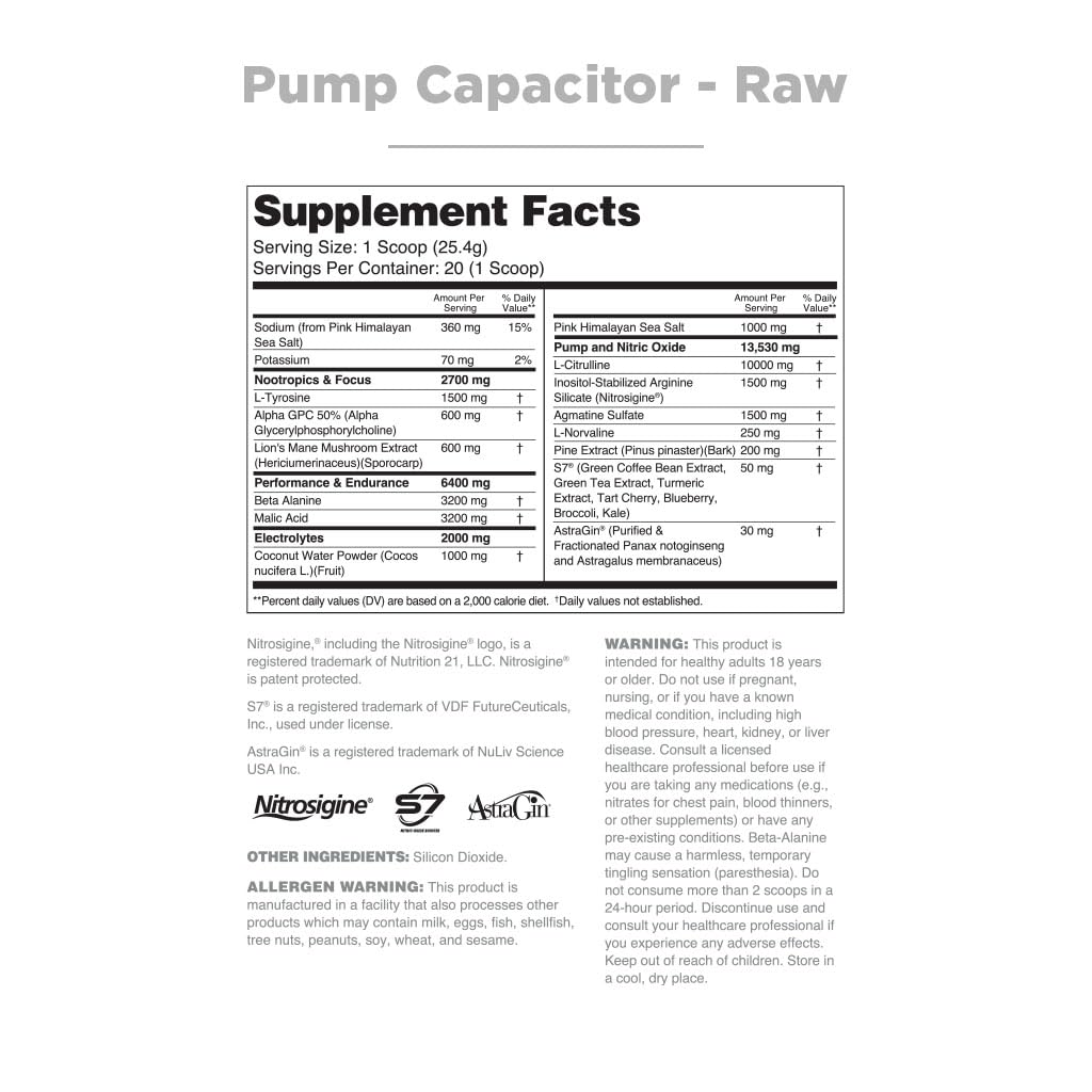 Nutrithority Pump Capacitor Pre Workout Powder - 40 Servings - image 2