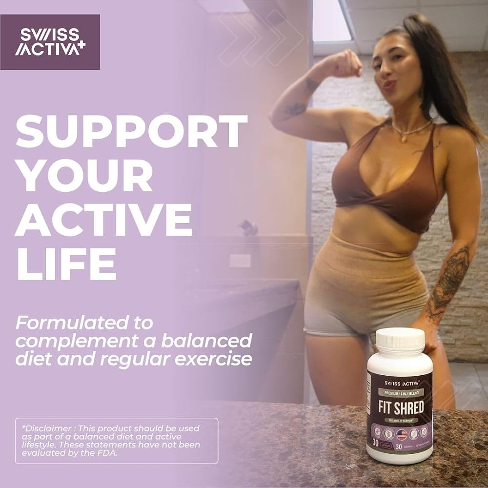 Swiss Activa+ Fit Shred 11-in-1 Weight Management Supplement - 30 Capsules - image 2