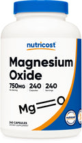 Nutricost Magnesium Oxide 750mg, 240 Capsules