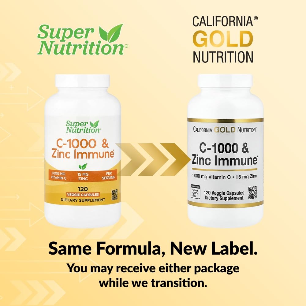 SuperNutrition C-1000 & Zinc Immune Seasonal Support - 120 Capsules - image 3