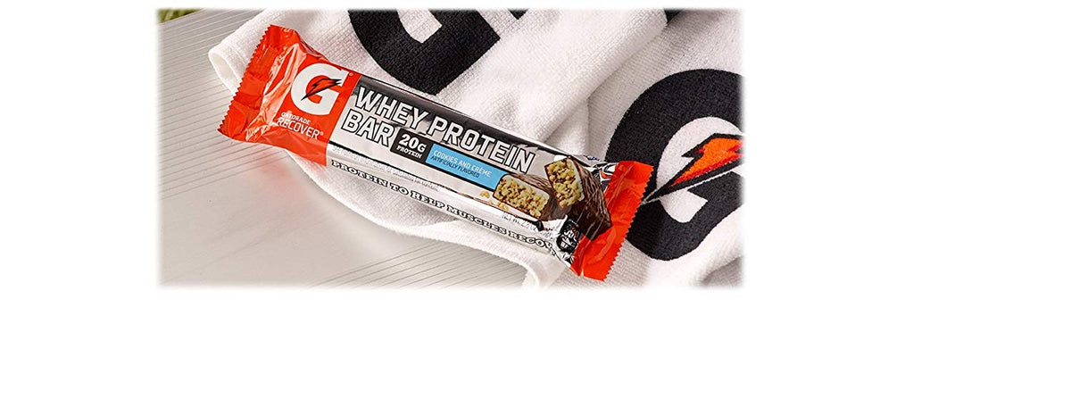 Gatorade Whey Protein Recover Bars Cookies & Crème - 12 Count - image 2