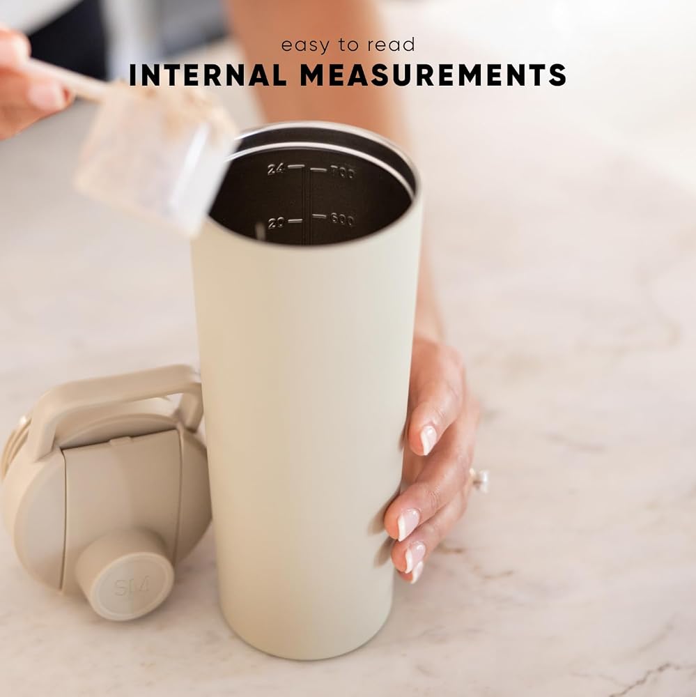 Simple Modern Stainless Steel Shaker Bottle with Ball