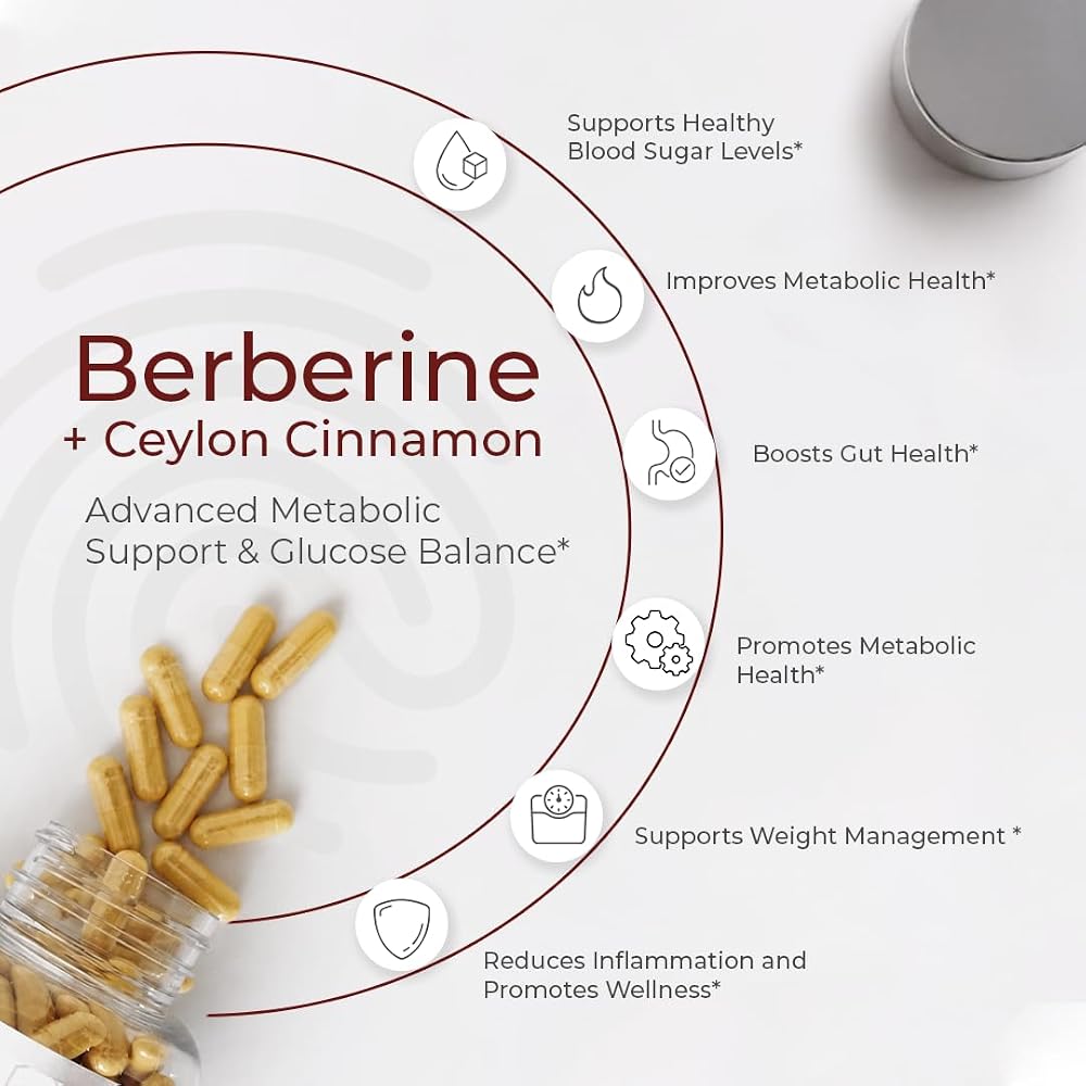 ATEMPO Berberine with Ceylon Cinnamon 1500mg - 120 Capsules - image 3