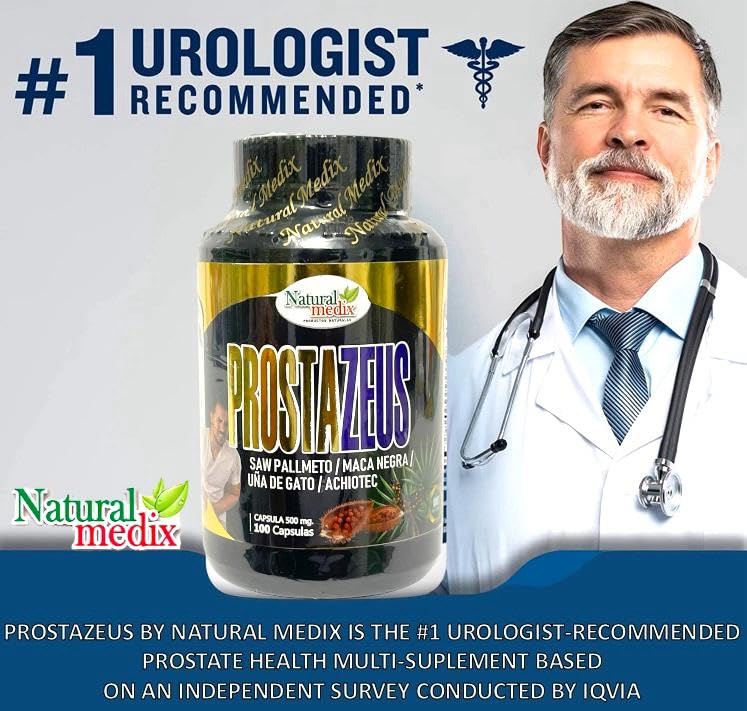 Natural Medix Prostazeus Complex Formula Men's Wellness - 100 Capsules - image 4